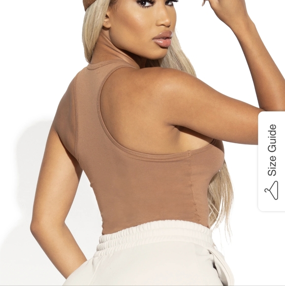 Matte Collection - Cinnamon RacerBack Bodysuit - Picture 2 of 5